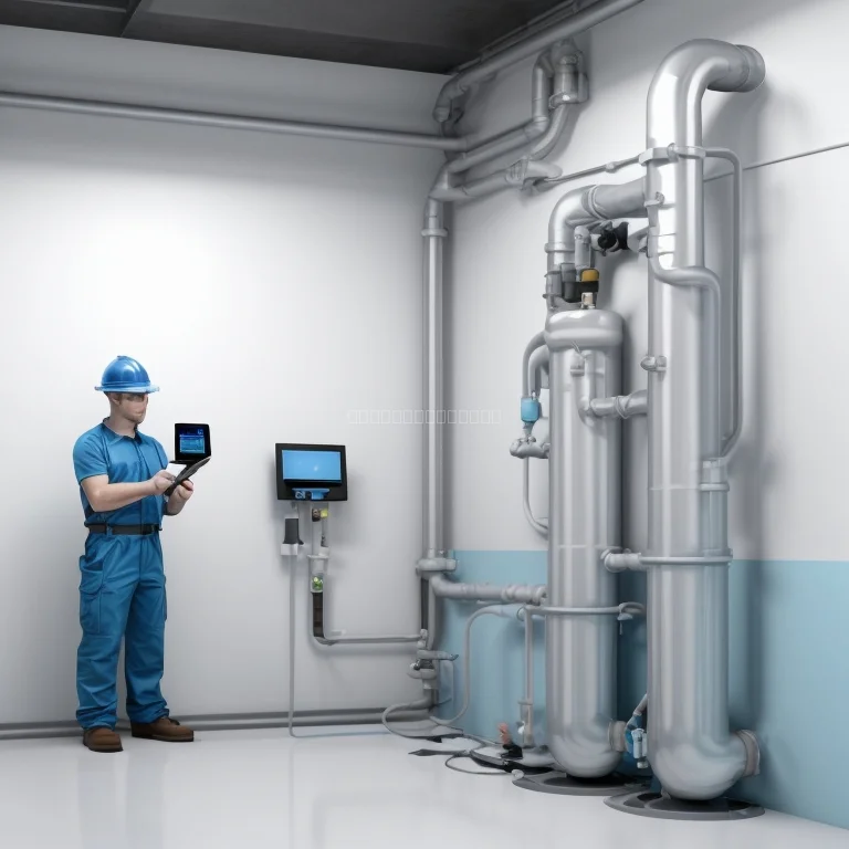 Técnico de Wasserfinder realizando pruebas de detección